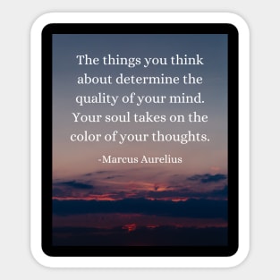 Marcus Aurelius: Shape Your Mind, Paint Your Soul Sticker